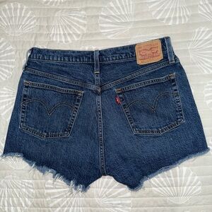 Levi's Women's Dark Blue Jean Shorts
